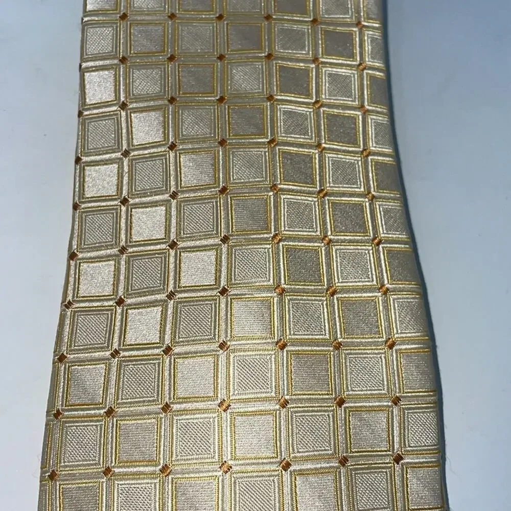 NWT Bundle of Sean John brown/yellow jacquard 100% silk ties
